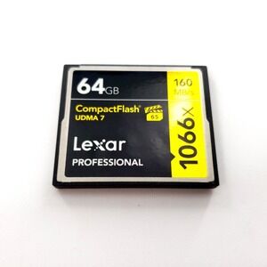 Lexar Professional 1066X 64GB Compact Flash CF Card UDMA 7 Tested & Works
